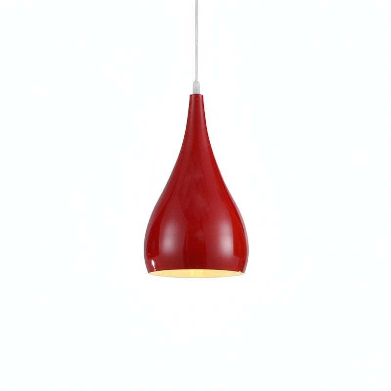 Modern Teardrop Pendant Lamp with Teardrop Shade and E26/E27 Fitting