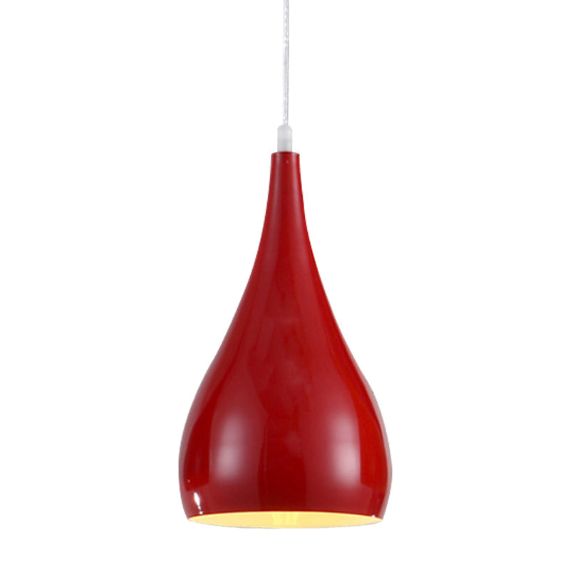 Modern Teardrop Pendant Lamp with Teardrop Shade and E26/E27 Fitting
