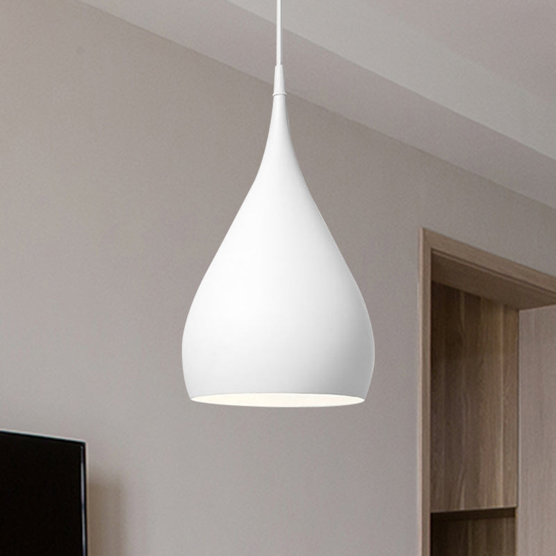 Modern Teardrop Pendant Lamp with Teardrop Shade and E26/E27 Fitting