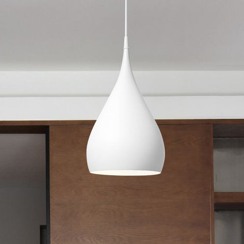 Modern Teardrop Pendant Lamp with Teardrop Shade and E26/E27 Fitting