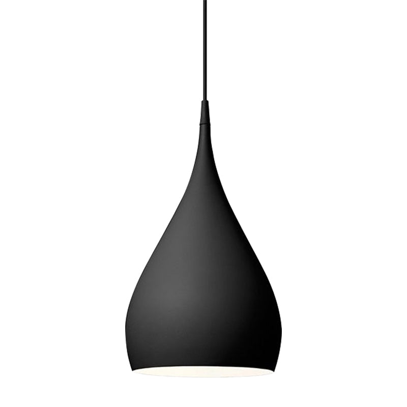 Modern Teardrop Pendant Lamp with Teardrop Shade and E26/E27 Fitting