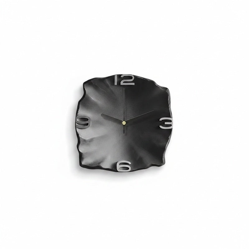 Modern Wall Clock with 3D Stone Texture Design and Silent Quartz Movement