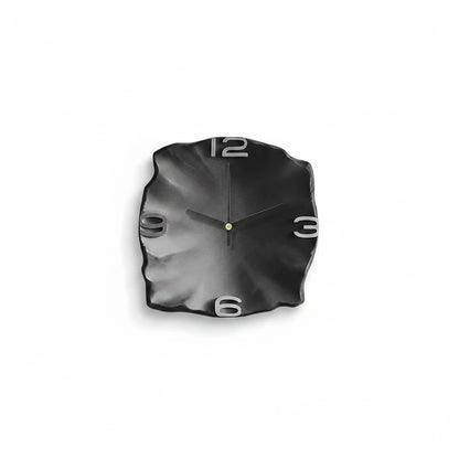 Modern Wall Clock with 3D Stone Texture Design and Silent Quartz Movement