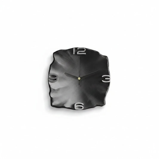 Modern Wall Clock with 3D Stone Texture Design and Silent Quartz Movement