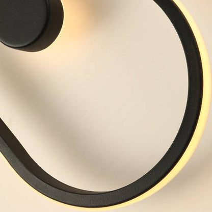 Modern Wall Lamp with Clock and Pendulum, Integrated LED, 8.7" / 22 cm Dial