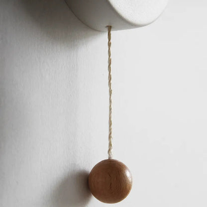 Modern Wall Lamp with Dome Shade and Pull Cord