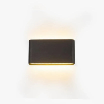 Modern Waterproof Outdoor Wall Lamp with Rectangular Acrylic Shade