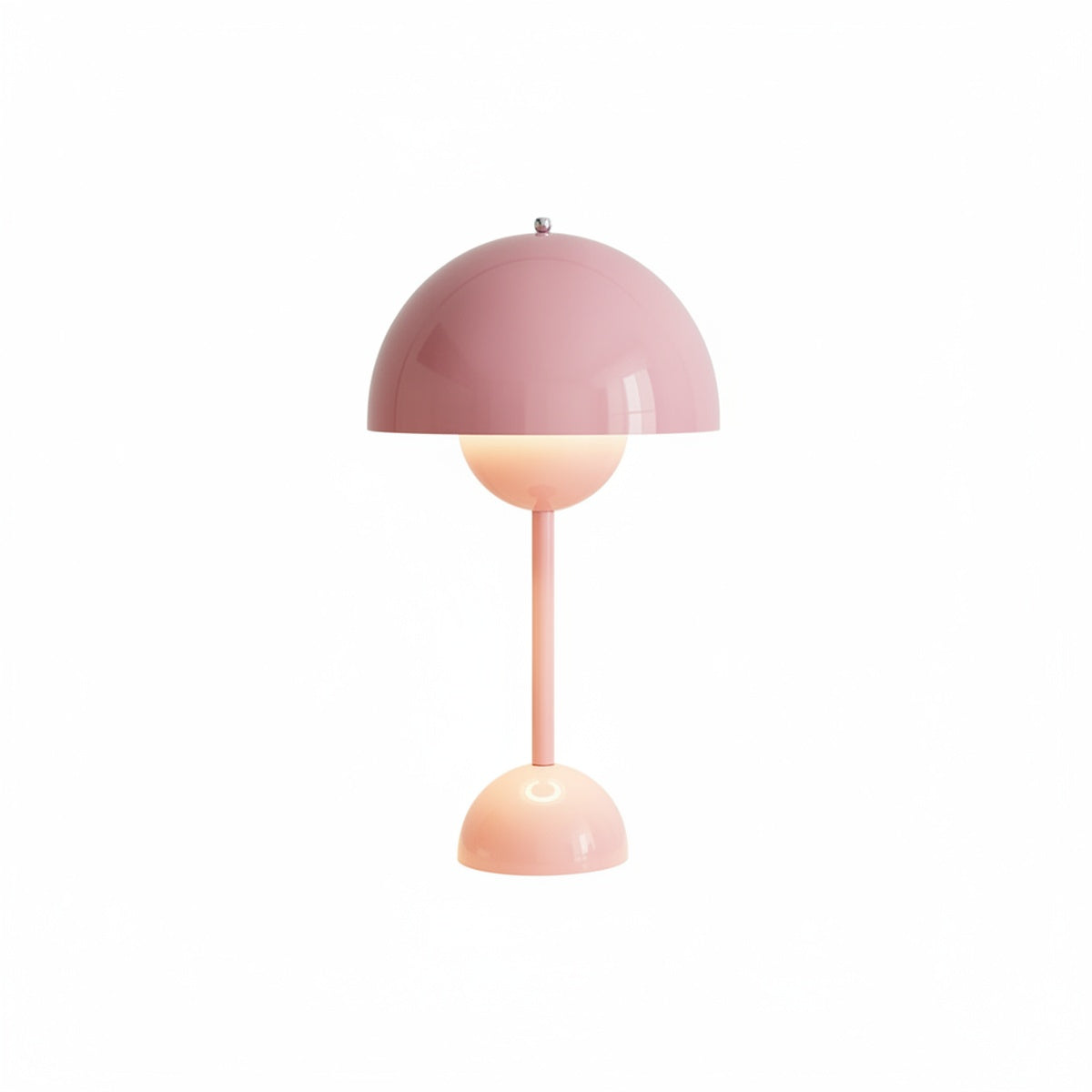 Mushroom Table Lamp Retro with Dome Shade and Rounded Base