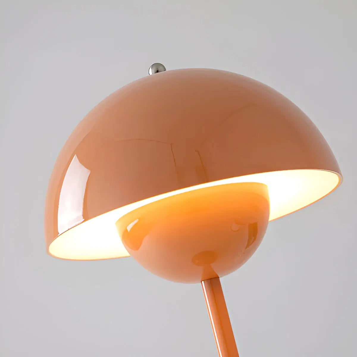 Mushroom Table Lamp Retro with Dome Shade and Rounded Base