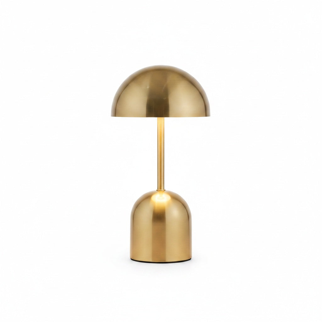 Mushroom Table Lamp Retro with Touch Dimmer and Rechargeable LED