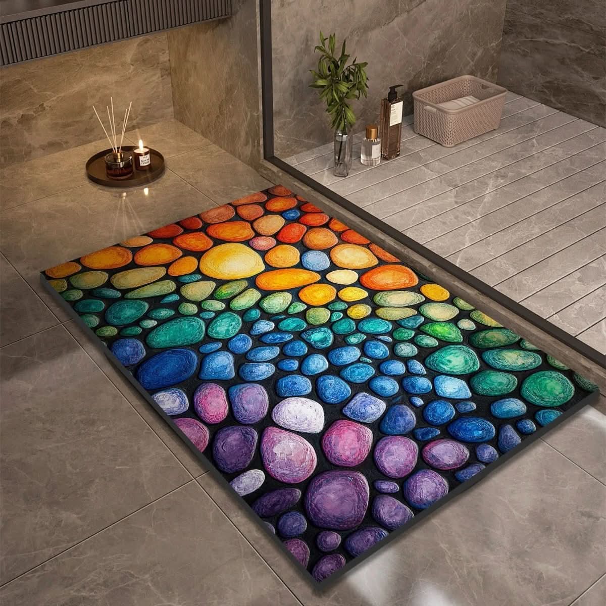 Non-Slip Diatomaceous Earth Bath