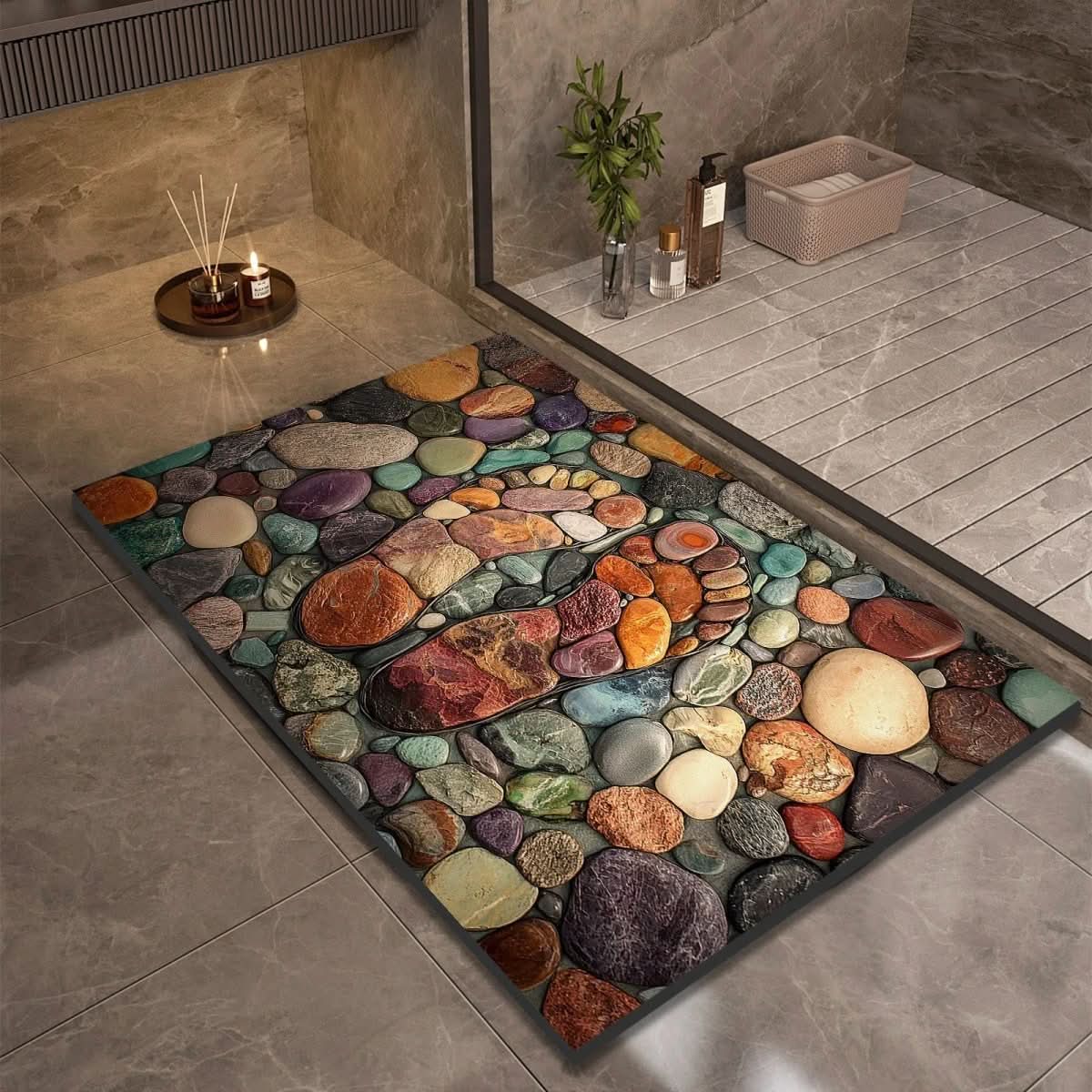 Non-Slip Diatomaceous Earth Bath
