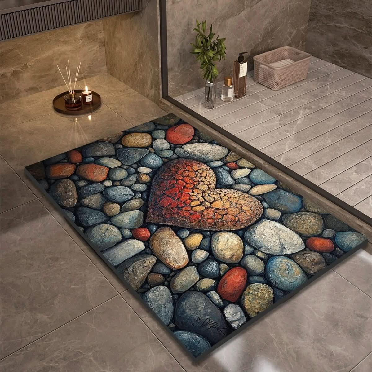 Non-Slip Diatomaceous Earth Bath