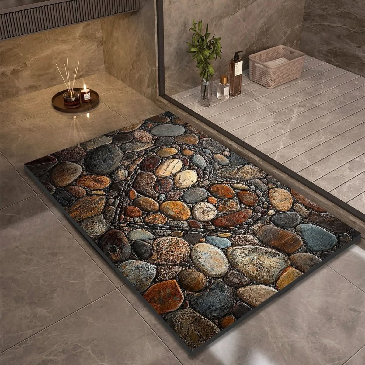 Non-Slip Diatomaceous Earth Bath