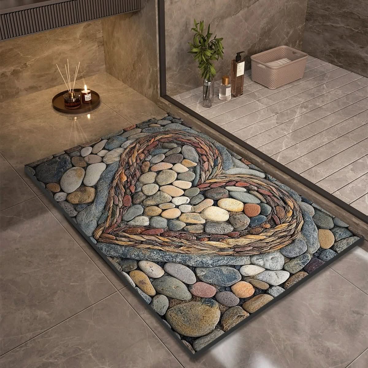 Non-Slip Diatomaceous Earth Bath