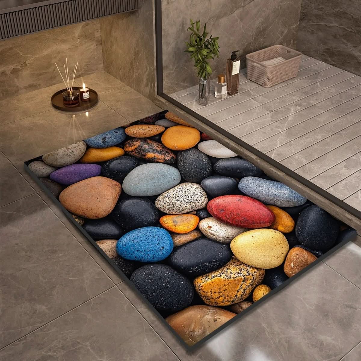 Non-Slip Diatomaceous Earth Bath