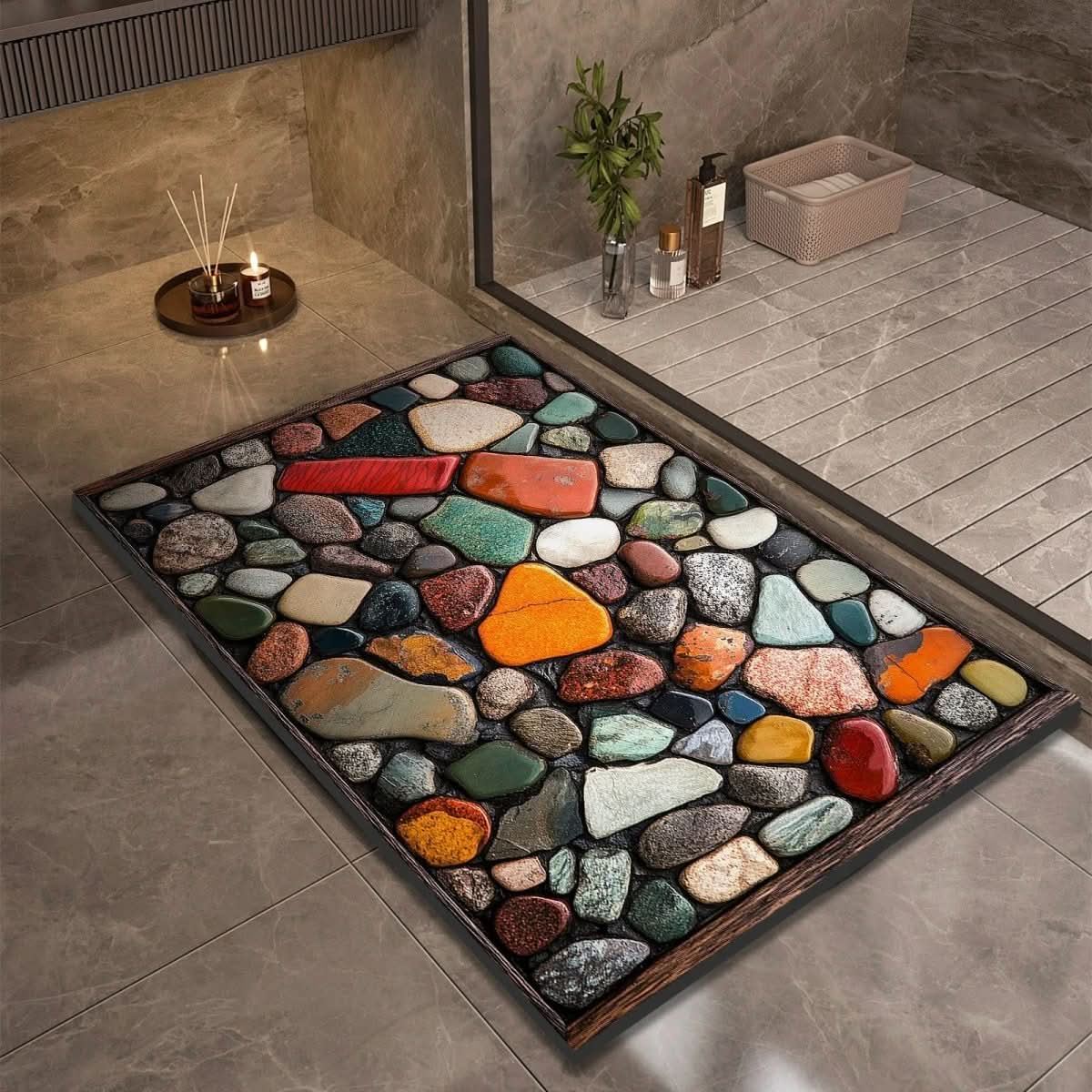 Non-Slip Diatomaceous Earth Bath