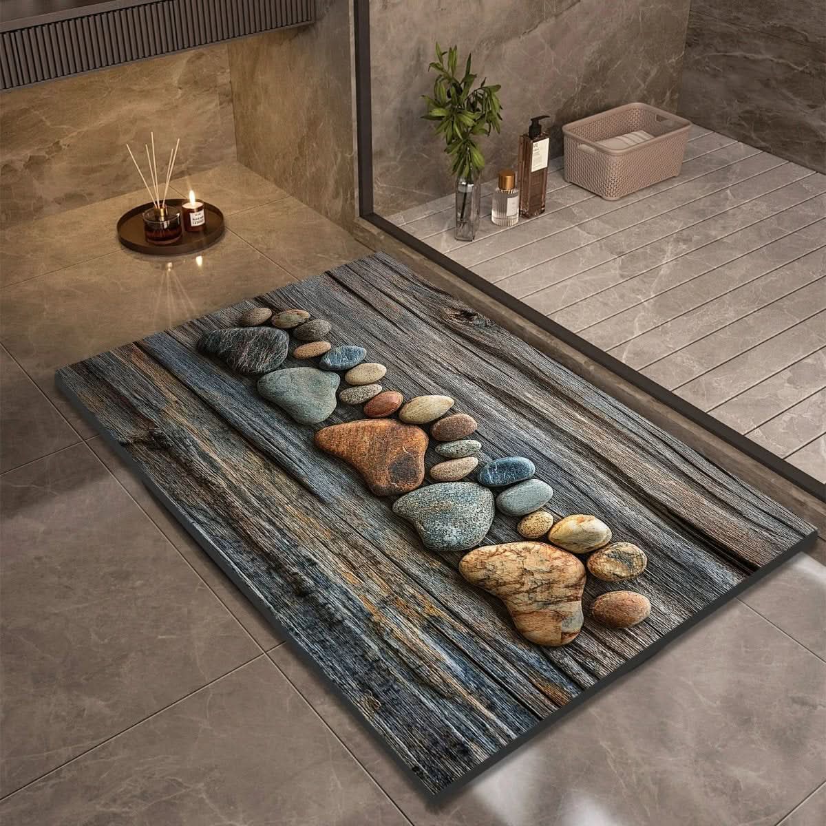 Non-Slip Diatomaceous Earth Bath
