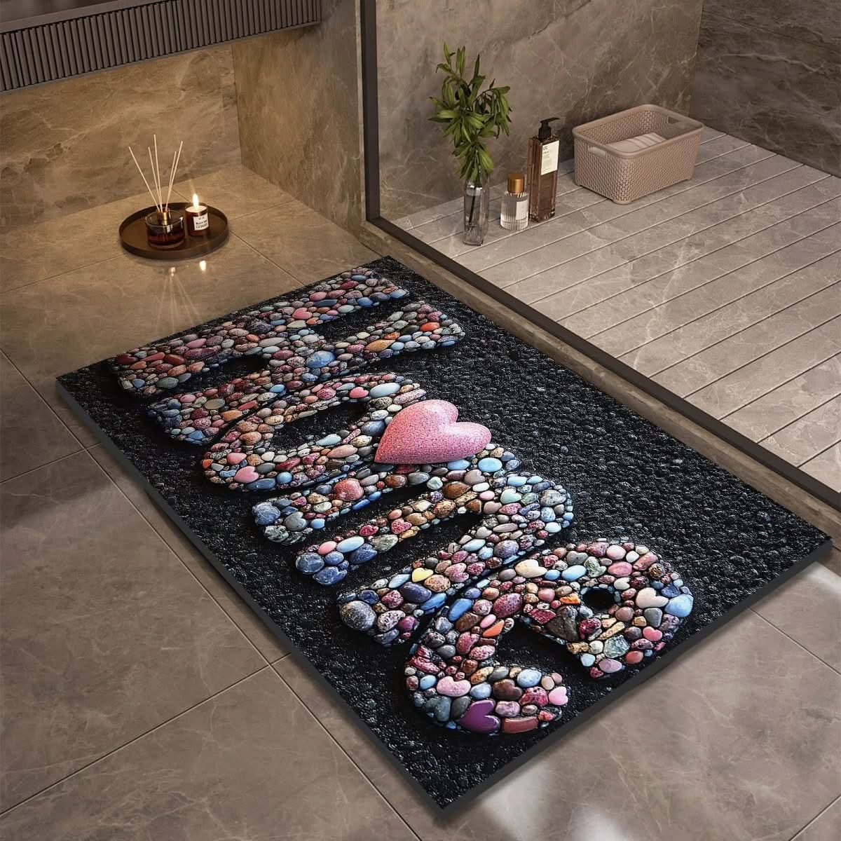 Non-Slip Diatomaceous Earth Bath