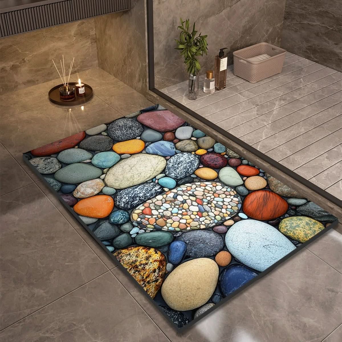 Non-Slip Diatomaceous Earth Bath