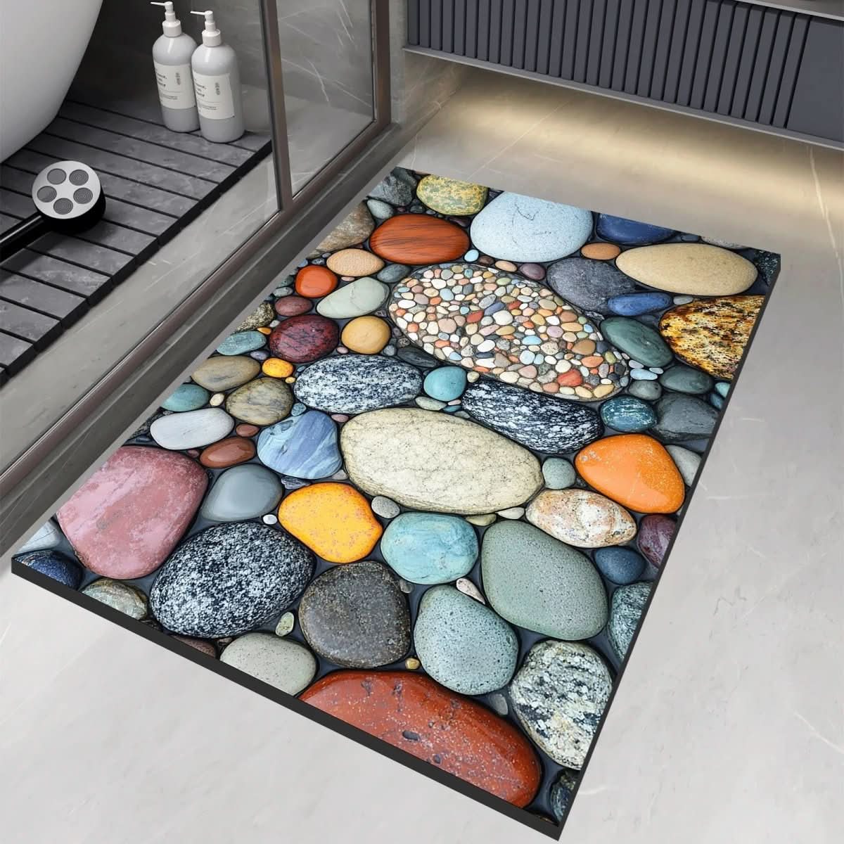Non-Slip Diatomaceous Earth Bath
