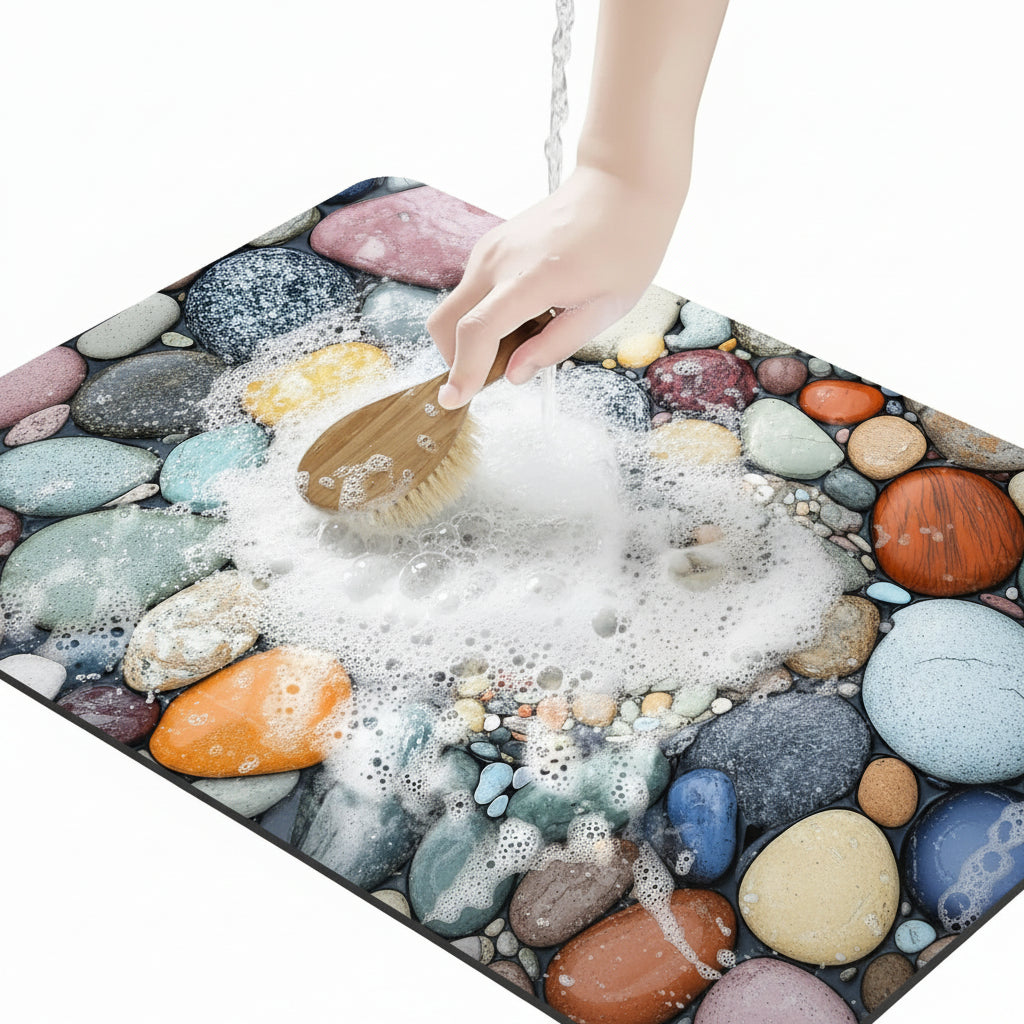 Non-Slip Diatomaceous Earth Bath