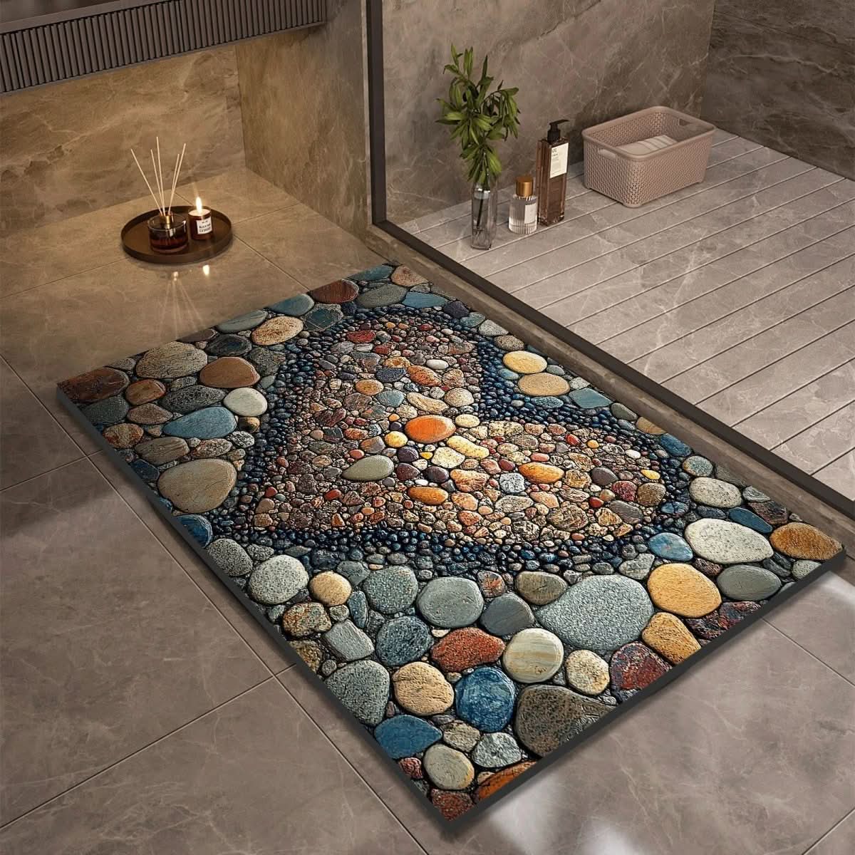 Non-Slip Diatomaceous Earth Bath