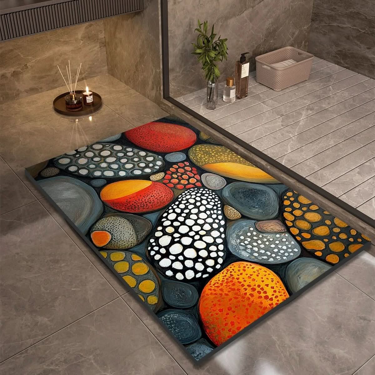 Non-Slip Diatomaceous Earth Bath