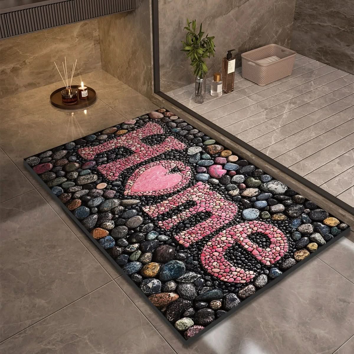 Non-Slip Diatomaceous Earth Bath