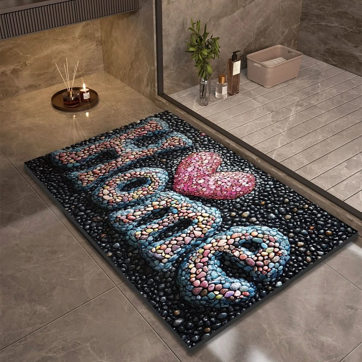 Non-Slip Diatomaceous Earth Bath