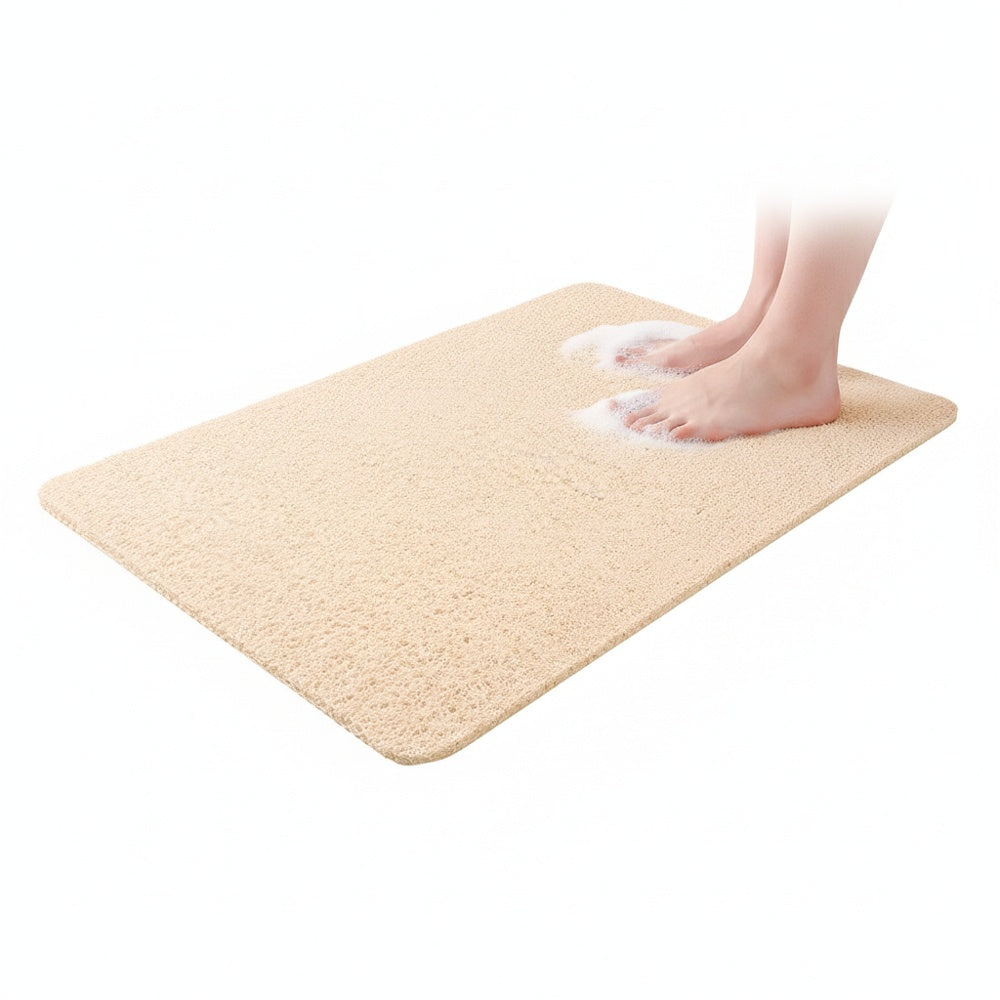 Non-Slip Shower Mat with Anti-Slip Base and Quick-Drain Design