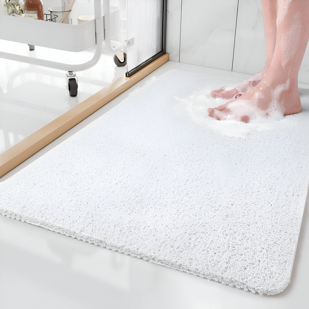 Non-Slip Shower Mat with Anti-Slip Base and Quick-Drain Design