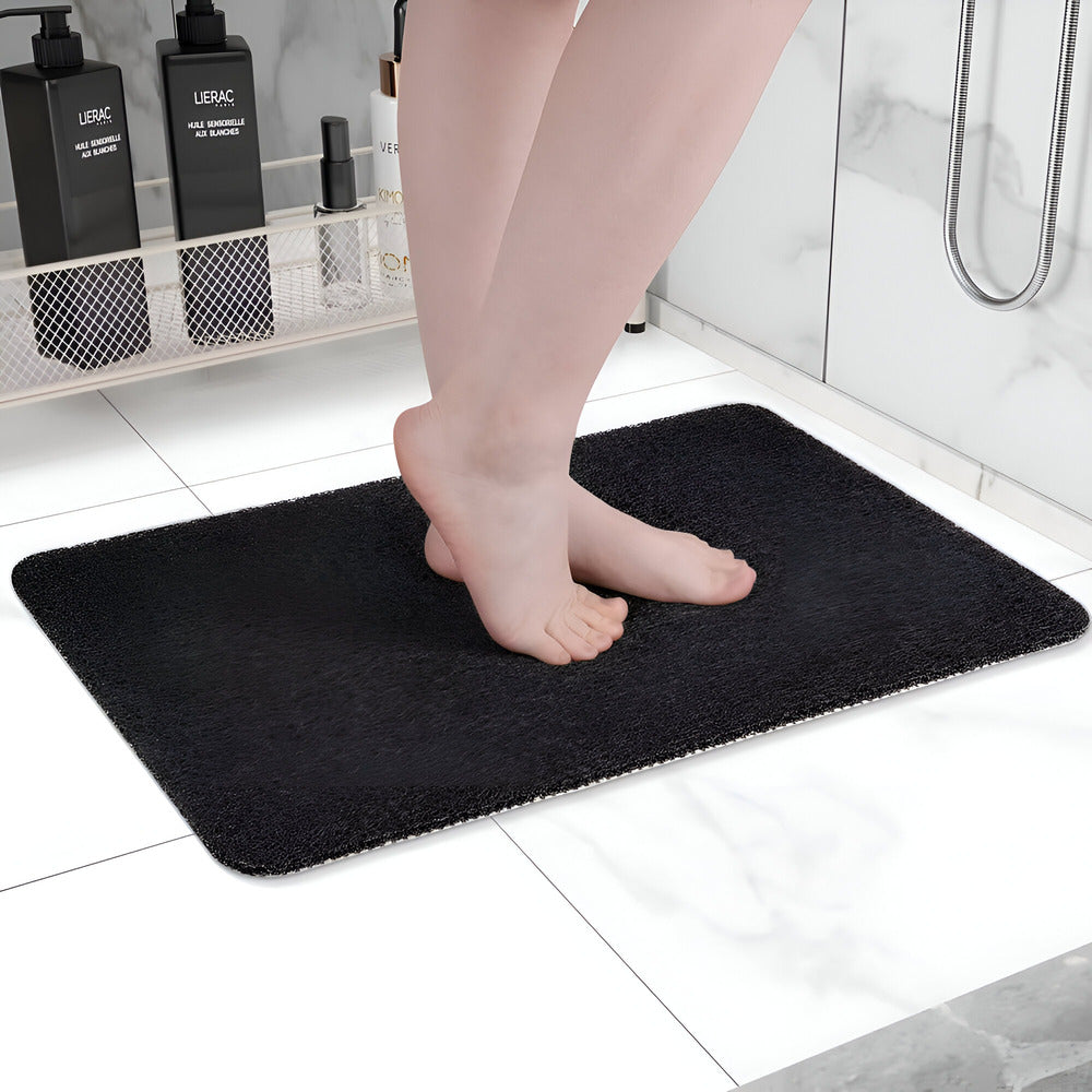 Non-Slip Shower Mat with Anti-Slip Base and Quick-Drain Design