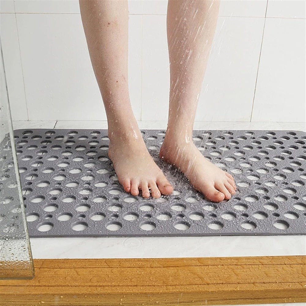 Non-Slip Shower Mat with Drainage Holes and Anti-Slip Bottom