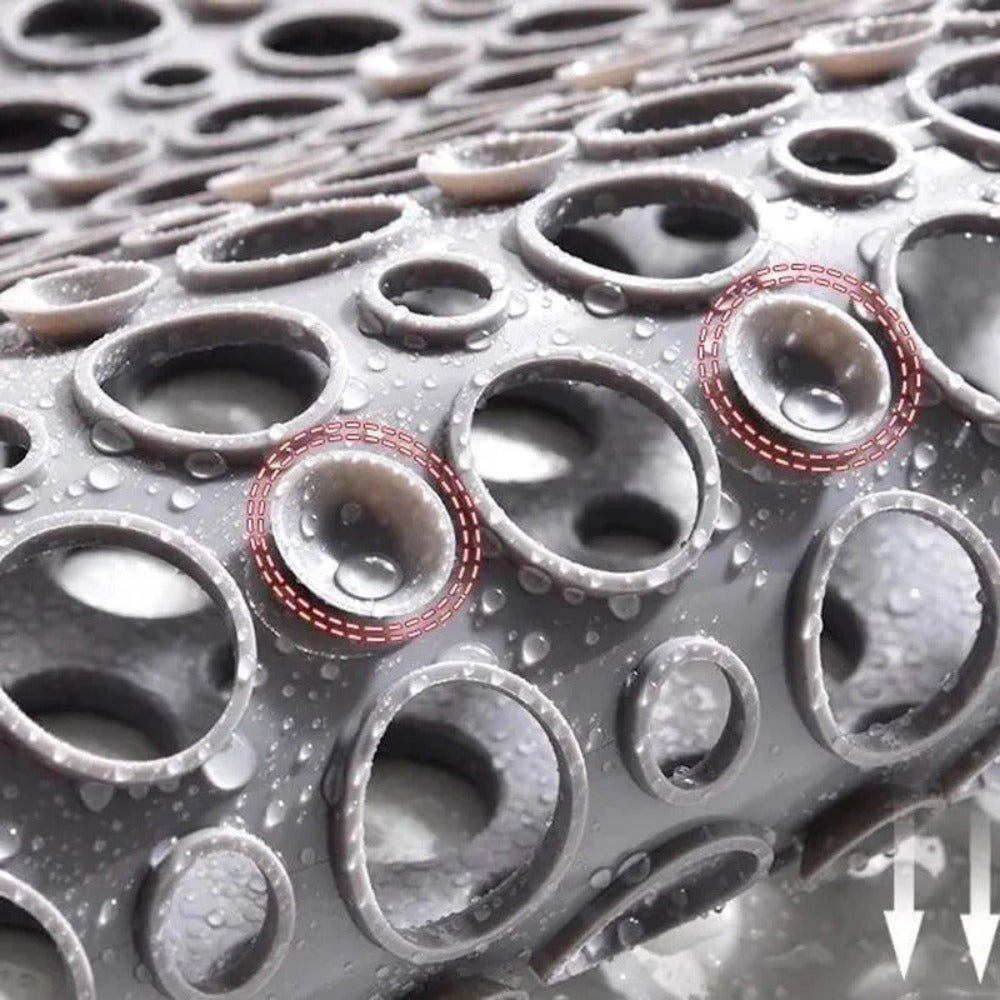 Non-Slip Shower Mat with Drainage Holes and Anti-Slip Bottom