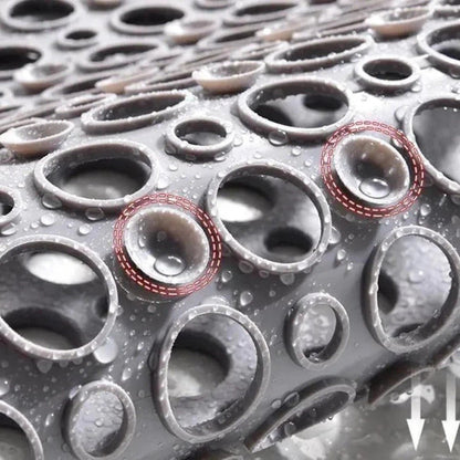Non-Slip Shower Mat with Drainage Holes and Anti-Slip Bottom