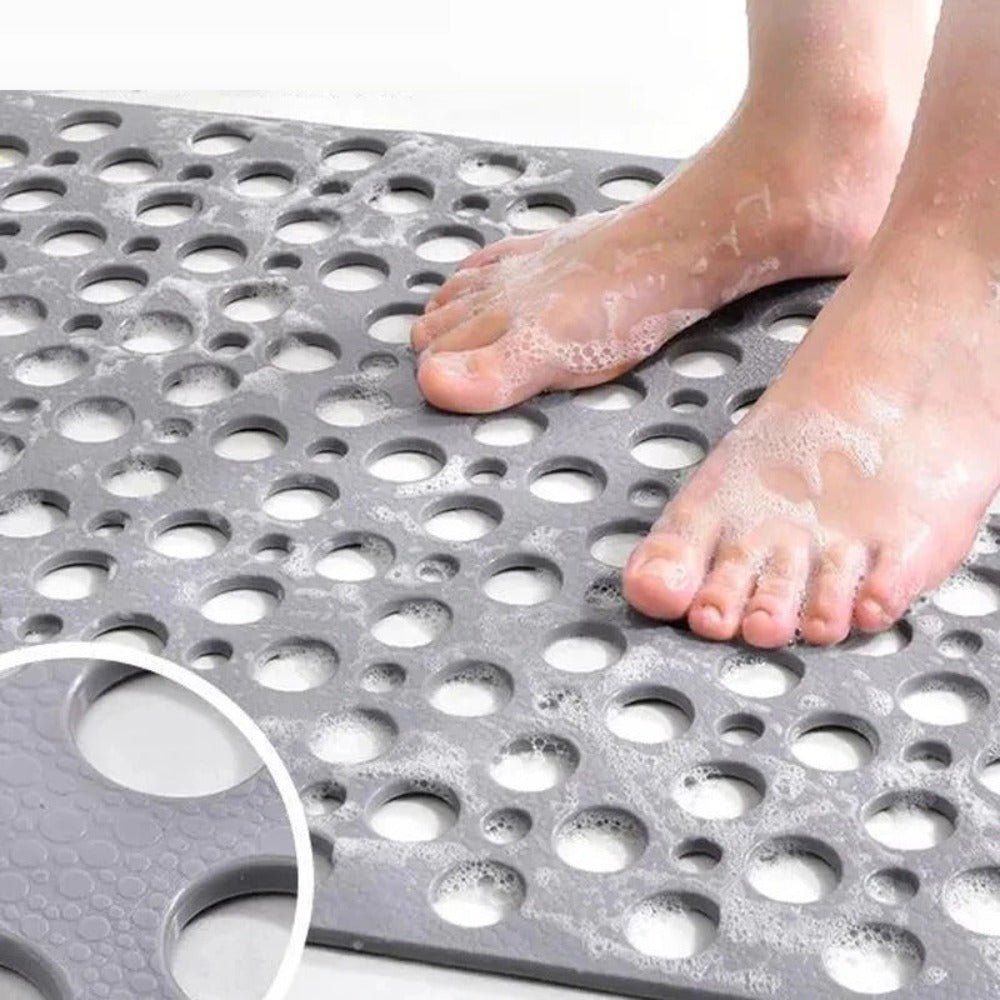 Non-Slip Shower Mat with Drainage Holes and Anti-Slip Bottom