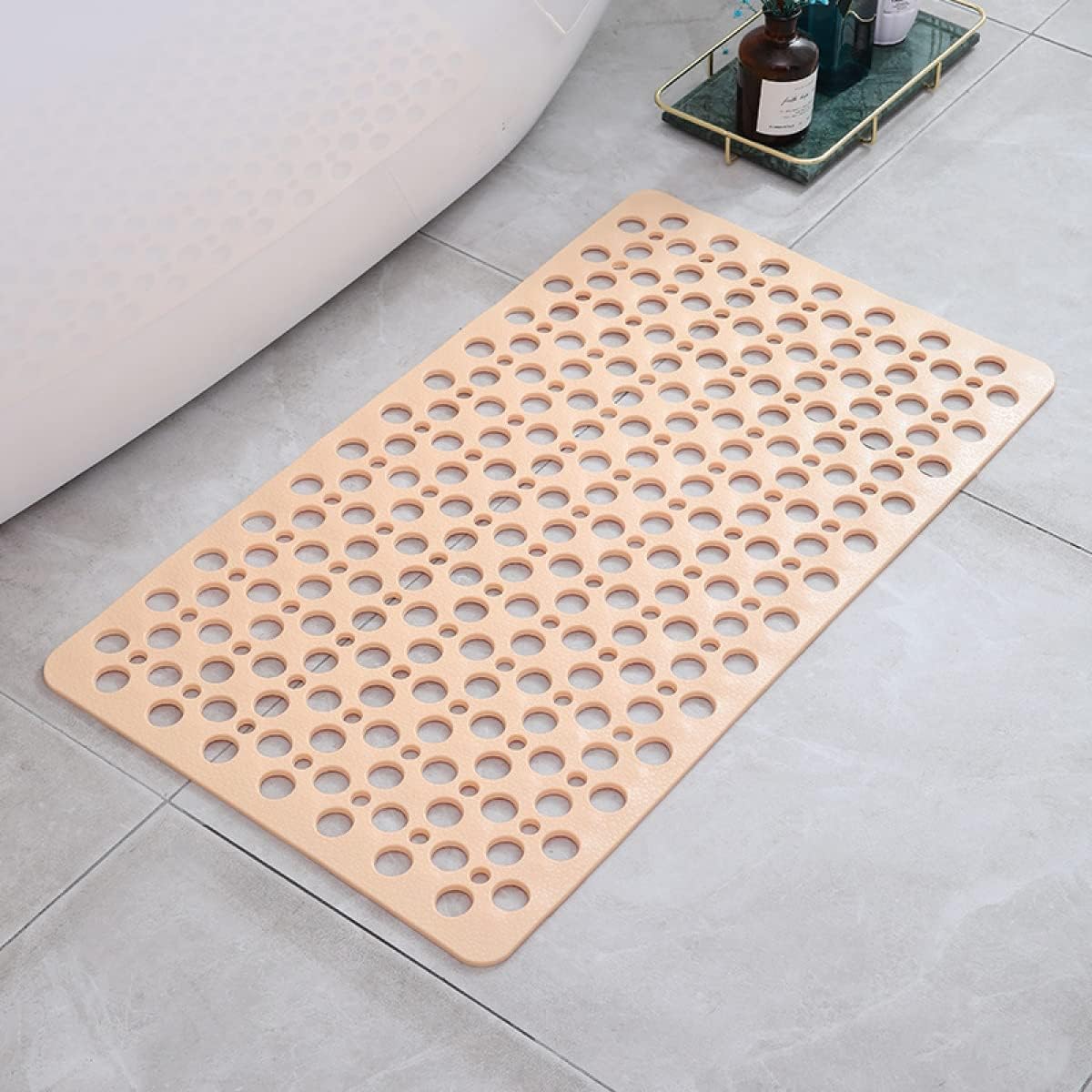 Non-Slip Shower Mat with Drainage Holes and Anti-Slip Bottom