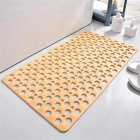 Non-Slip Shower Mat with Drainage Holes and Suction Cups