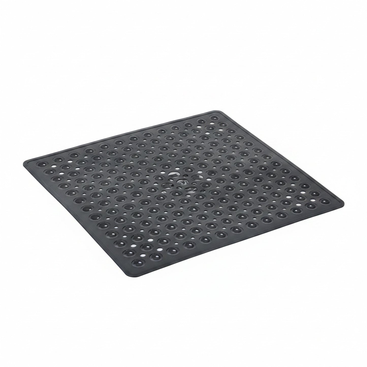Non-Slip Shower Mat with Suction Cups and Drain Holes, Square