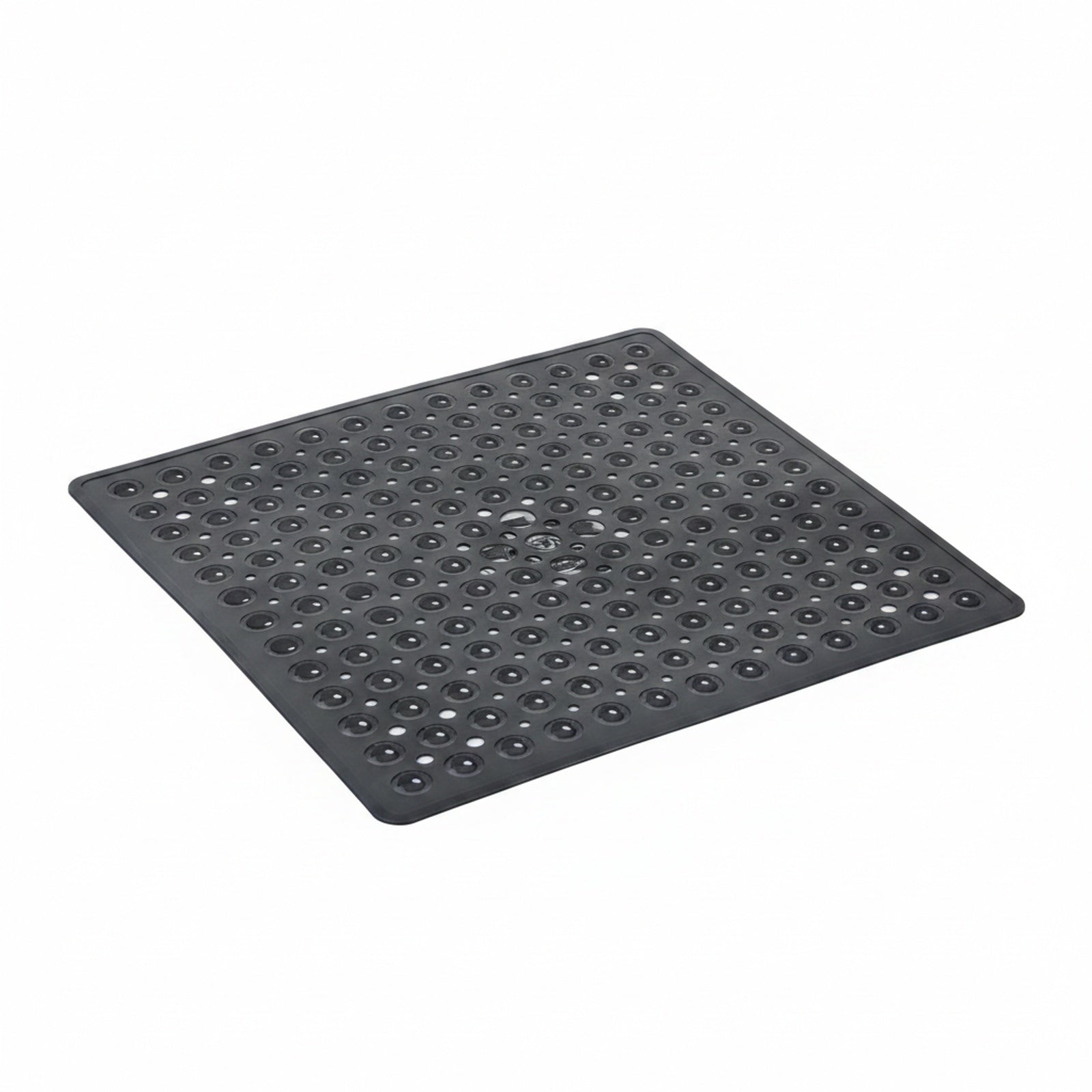Non-Slip Shower Mat with Suction Cups and Drain Holes, Square