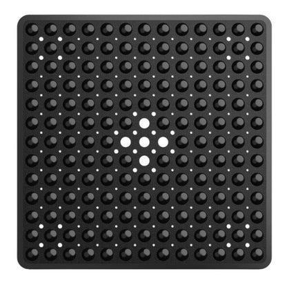 Non-Slip Shower Mat with Suction Cups and Drain Holes, Square