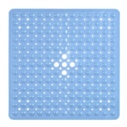 Non-Slip Shower Mat with Suction Cups and Drain Holes, Square