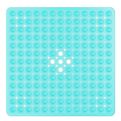 Non-Slip Shower Mat with Suction Cups and Drain Holes, Square