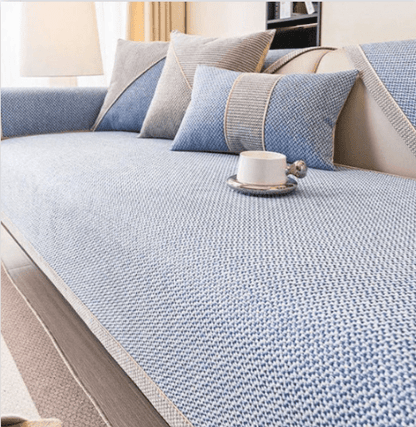 Non-Slip Sofa Cover with Woven Texture
