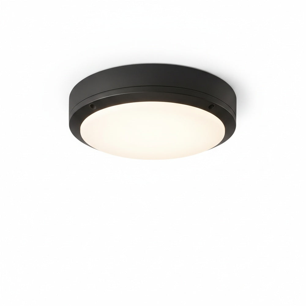 Outdoor Flush Mount Ceiling Light Modern IP65 Round LED with Radar Sensor Option