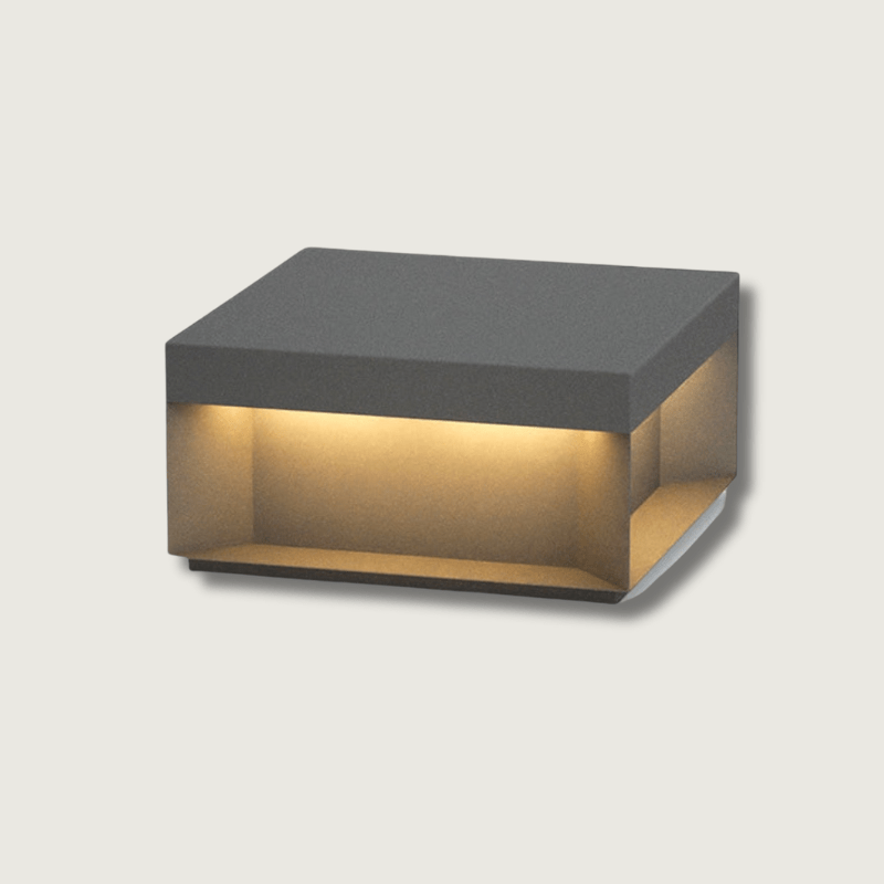 Outdoor Garden Post Cap Light Modern Solar and Wired LED Fence Pillar Lamp