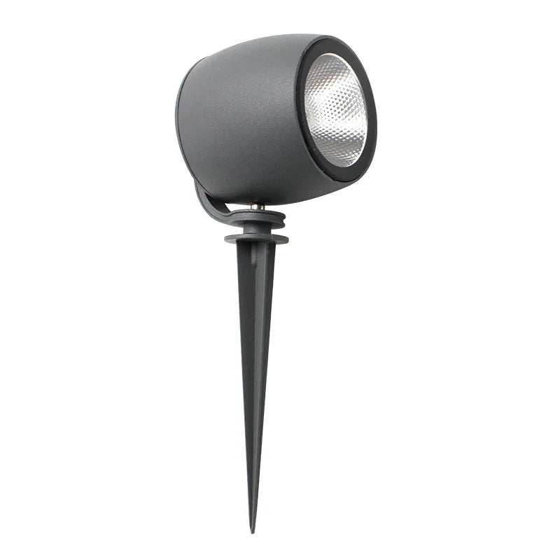 Outdoor LED Garden Spotlight with Ground Spike and Surface Mount for Pathway and Landscape Lighting