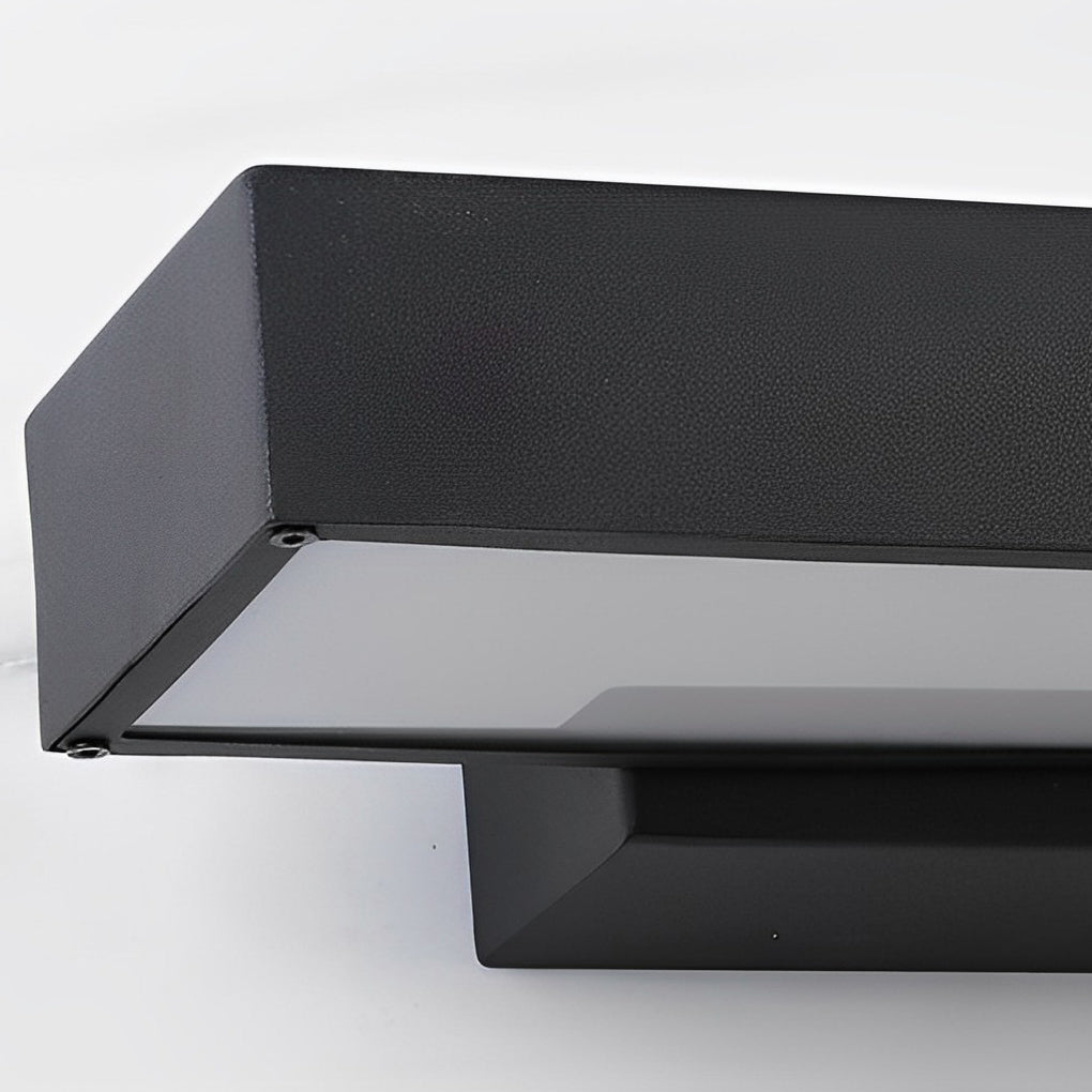 Outdoor LED Wall Lamp Modern with Motion Sensor and Rectangular Design