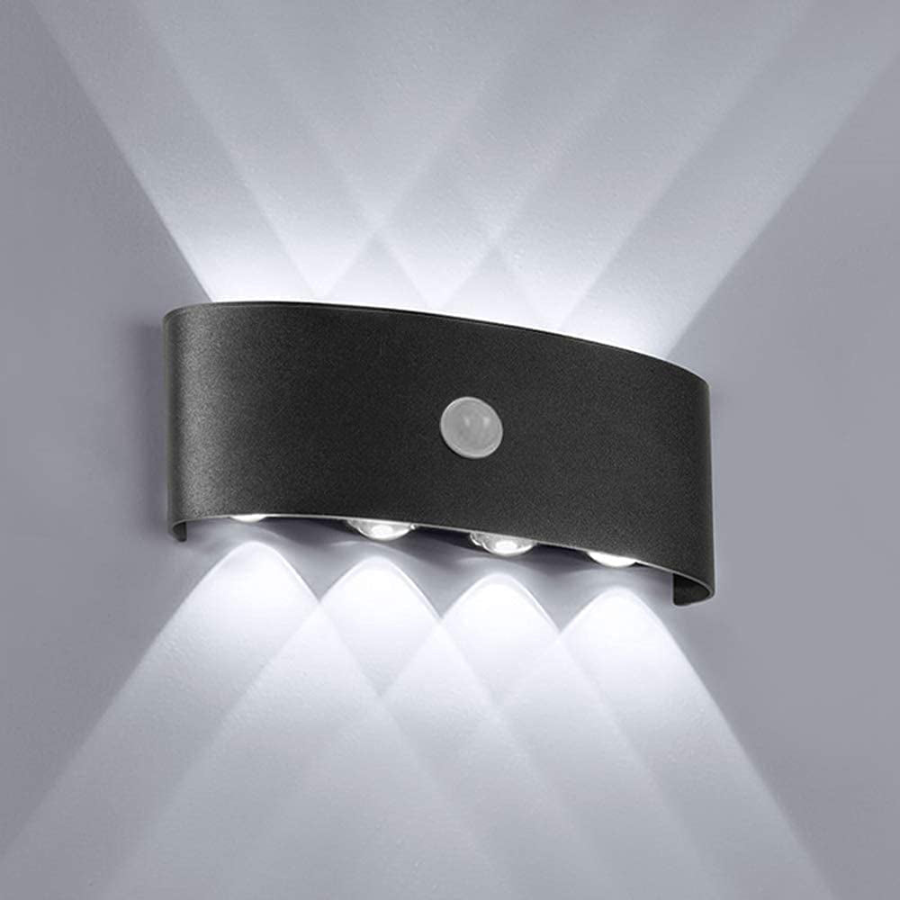 Outdoor LED Wall Lamp Modern with Motion Sensor and Up Down Light Effect